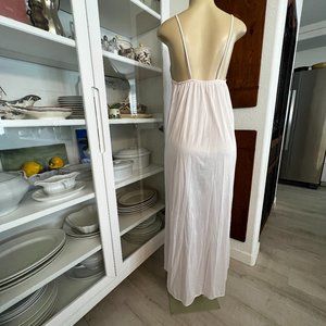 vintage Val Mode Robe&Gown blush pink / soft grey trim in color